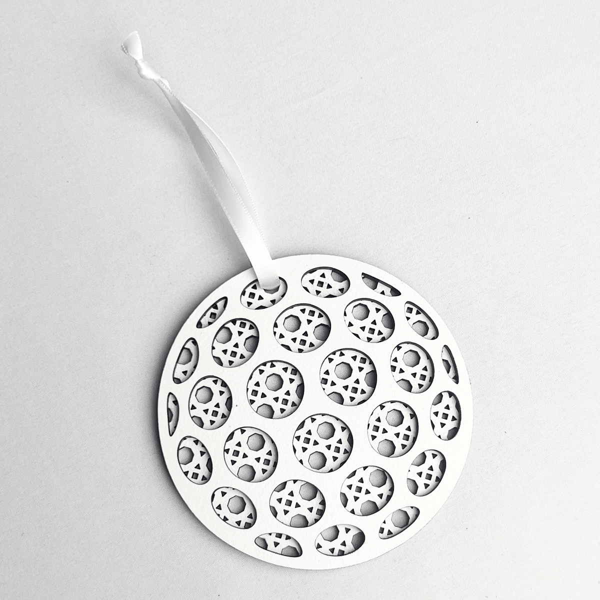 Rattan Golf Ball Ornament
