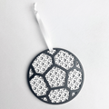 Rattan Soccer Ball Ornament
