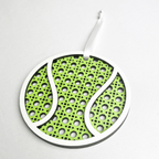 Rattan Tennis Ball Ornament