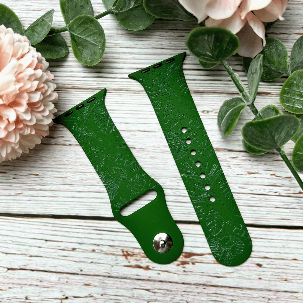 Tropical Leaves Watch Band