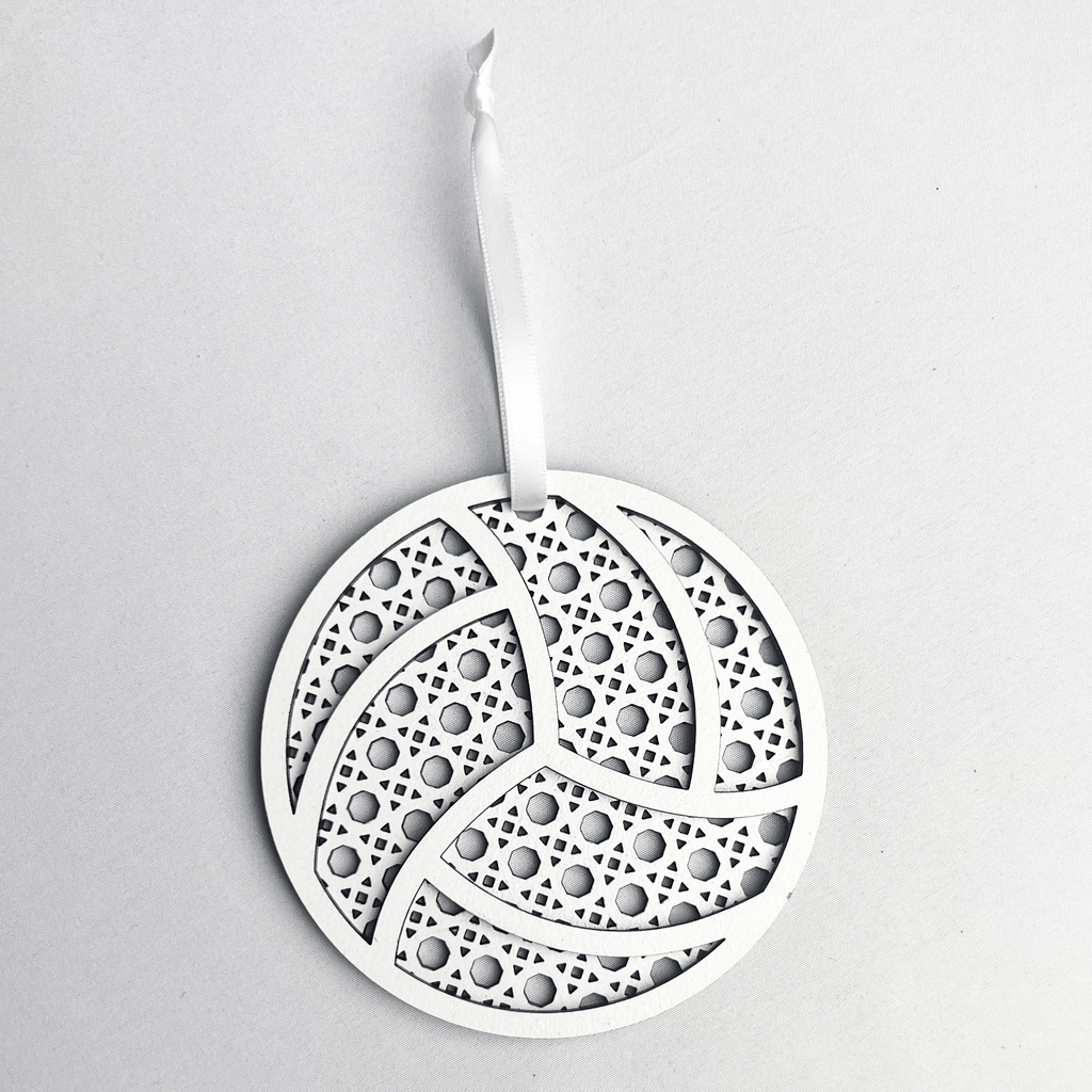 Rattan Volleyball Ornament