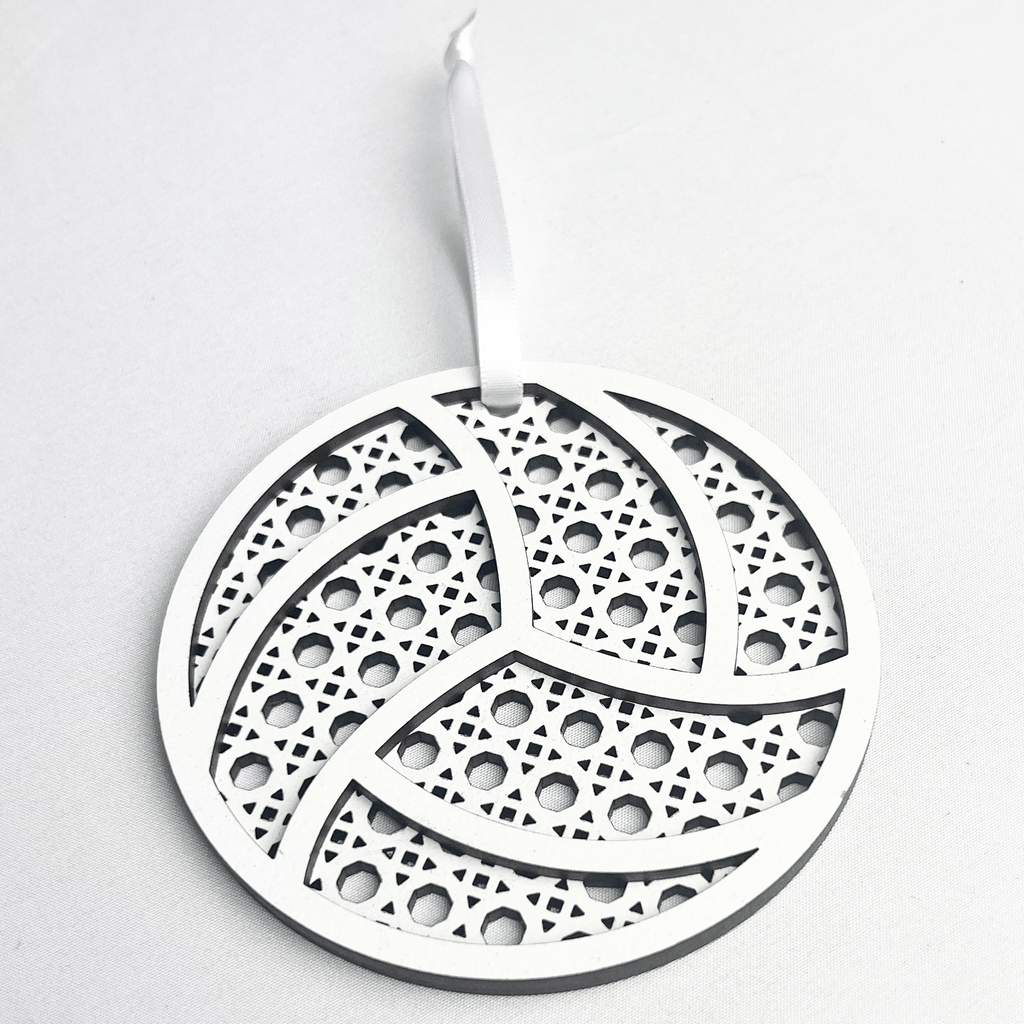 Rattan Volleyball Ornament