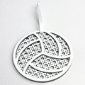 Rattan Volleyball Ornament