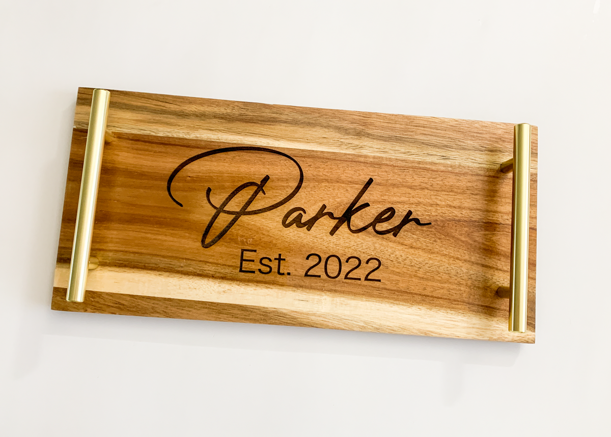 Family Name Serving Tray