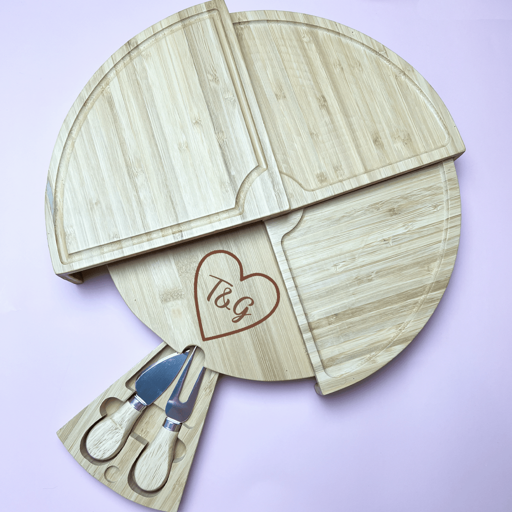 Heart Initial Charcuterie Board