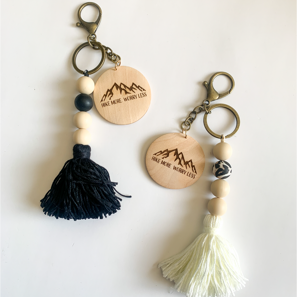 Hike More Tassel Keychain