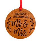 First Christmas as Mr & Mrs Ornament