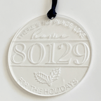 No Place Like Home Zip Code Ornament