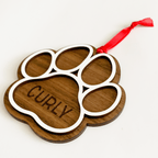Paw Print Ornament