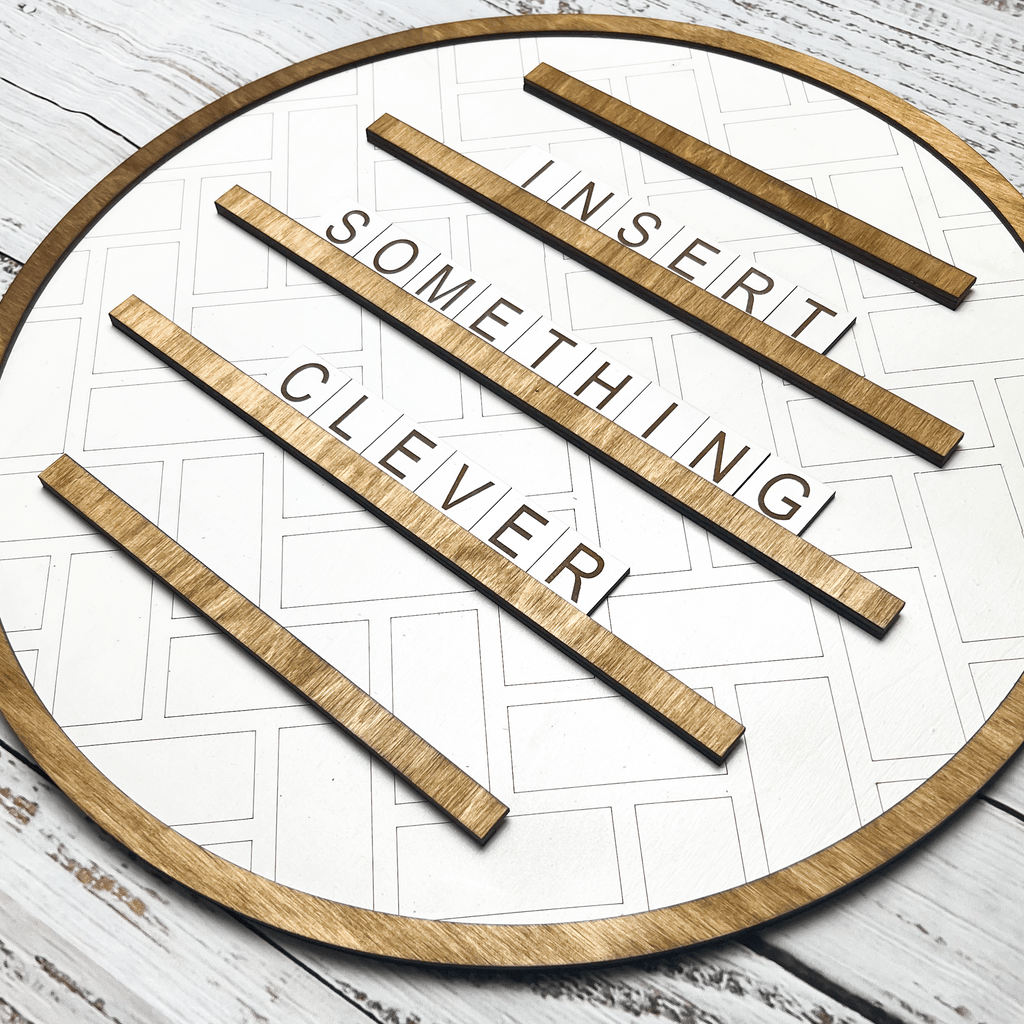 Round Letter Board