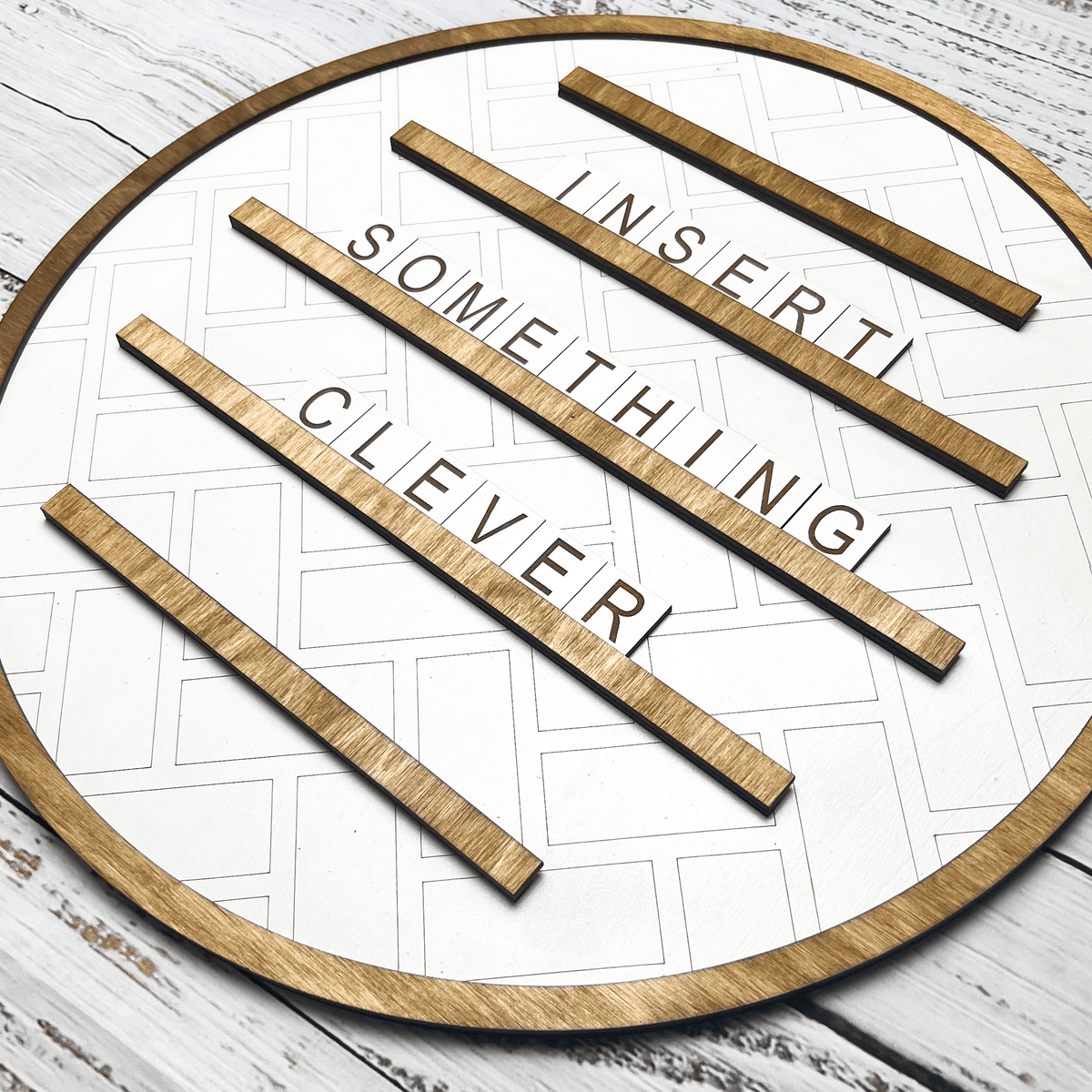 Round Letter Board