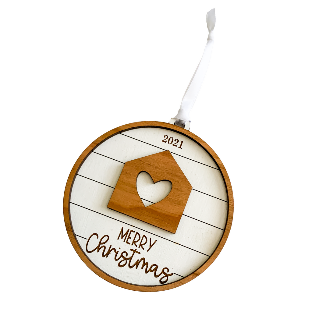 Shiplap Home Ornament