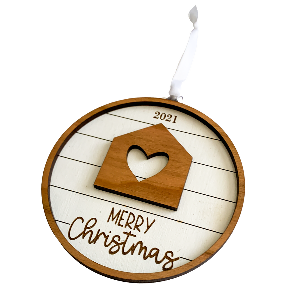 Shiplap Home Ornament