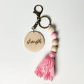 Word of the Year Tassel Keychain