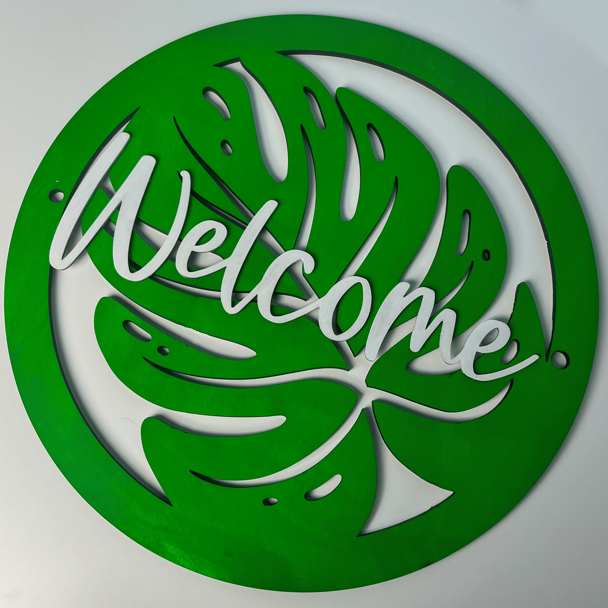 Tropical Welcome Standoff Sign