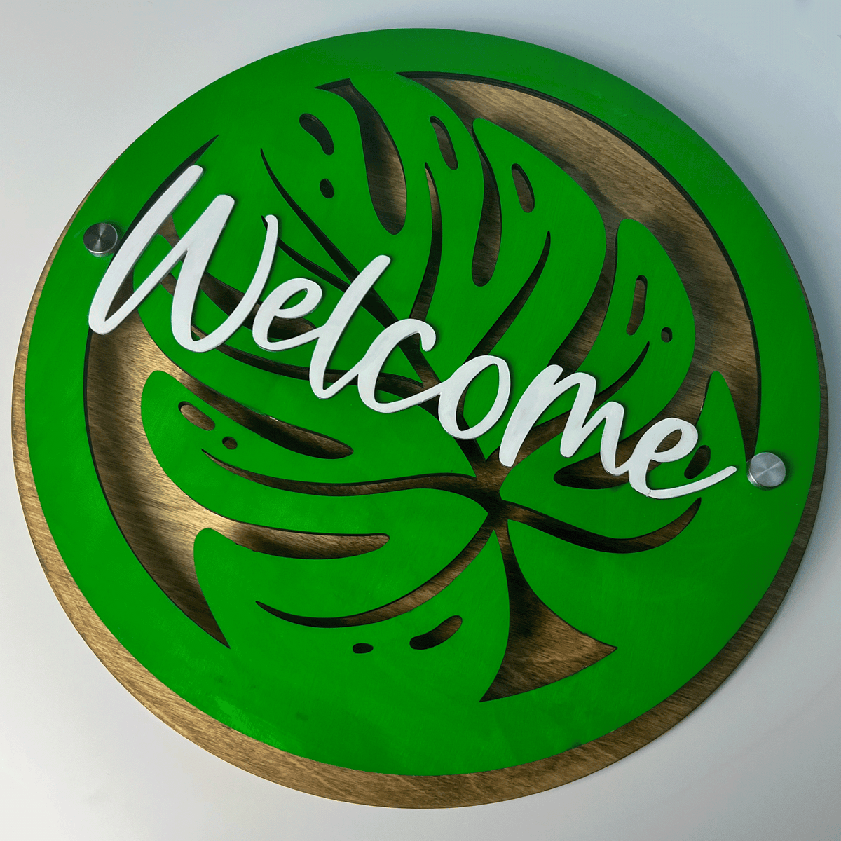 Tropical Welcome Standoff Sign