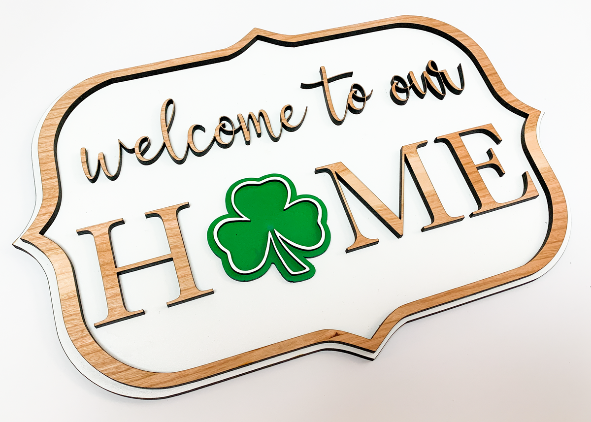 Welcome to Our Home Interchangeable Sign